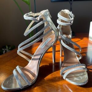 Steve Madden Glittering Gold Strappy Heels